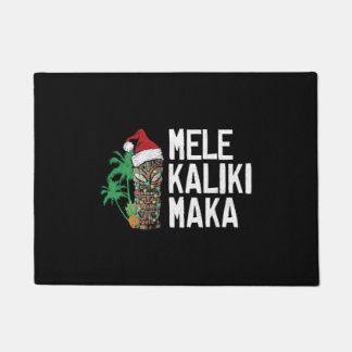 Mele Kalikimaka Merry Christmas Hawaiian Tiki T-Sh Fußmatte