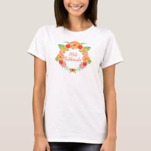 Mele Kalikimaka mit Hibiskus T-Shirt