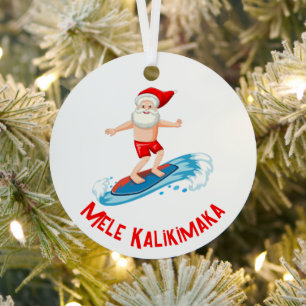 Mele Kalikimaka Ornament Aus Metall