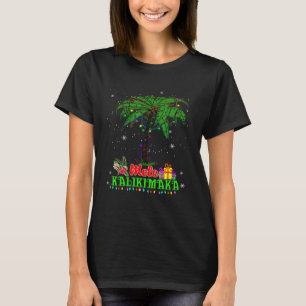 Mele Kalikimaka Palm Tree Hawaiian Christmas in Ju T-Shirt