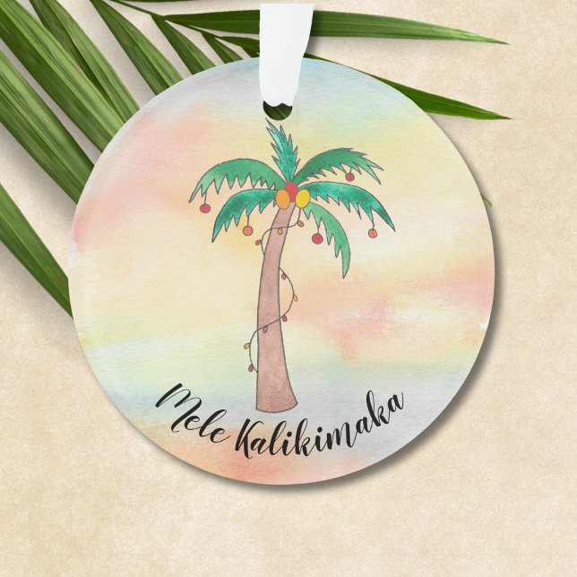 Mele Kalikimaka Palm Tree Ornament (Von Creator hochgeladen)