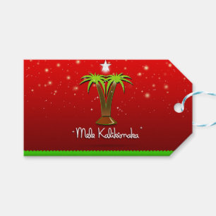 Mele Kalikimaka Palme Tree für Weihnachten Geschenkanhänger