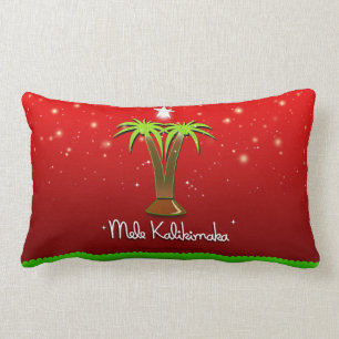 Mele Kalikimaka Palme Tree für Weihnachten Lendenkissen