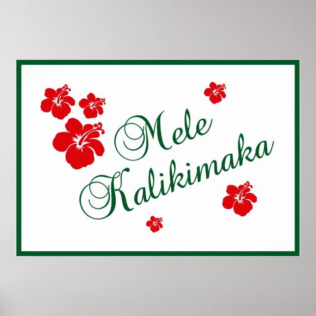 Mele Kalikimaka Poster (Vorne)