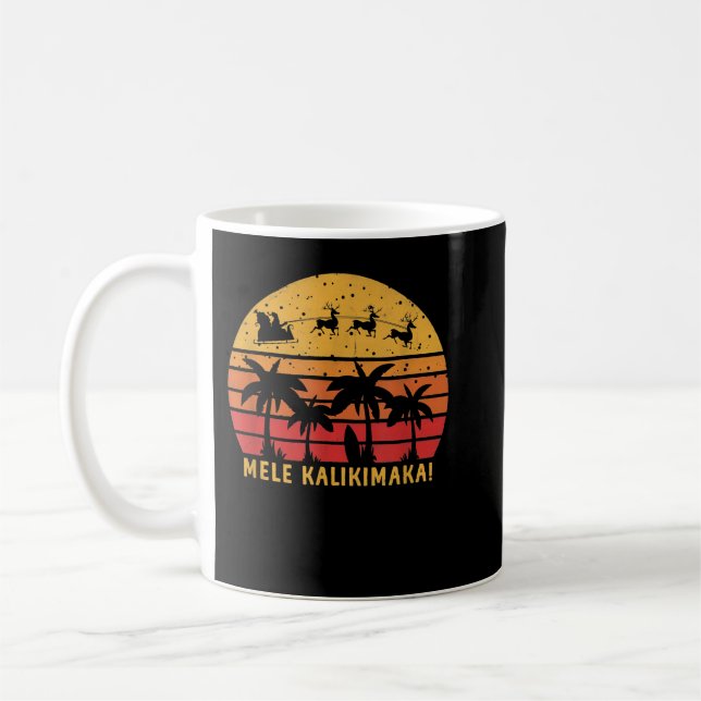 Mele Kalikimaka Retro Hawaiian Christmas Family Va Kaffeetasse (Links)