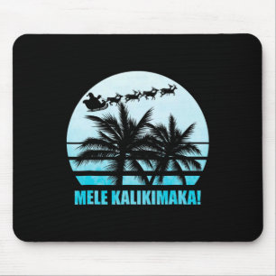 Mele Kalikimaka Retro Hawaiian Christmas Family Va Mousepad