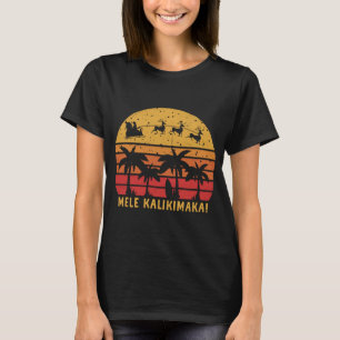 Mele Kalikimaka Retro Hawaiian Christmas Family Va T-Shirt