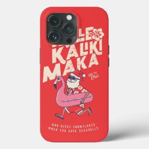Mele Kalikimaka Santa Flamingo Christmas Abaway Case-Mate iPhone Hülle