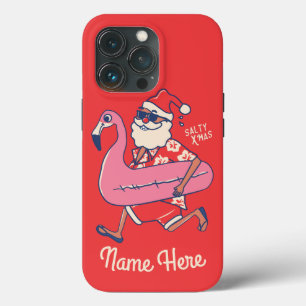 Mele Kalikimaka Santa Flamingo Christmas Getaways Case-Mate iPhone Hülle
