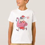 Mele Kalikimaka Santa Flamingo Christmas Getaways T-Shirt<br><div class="desc">Hast du vor, zu Weihnachten nach Hawaii zu reisen? Vergessen Sie nicht, den Einheimischen ein frohes Weihnachtsfest mit diesem lustigen und einzigartigen tropischen Abschlag für die Weihnachtszeit zu wünschen. Mit der Phrase Mele Kalikimaka, was frohe Weihnachten bedeutet. Das perfekte Geschenk für jeden, der zu Weihnachten in Hawaii Urlaub macht oder...</div>