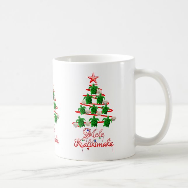 Mele Kalikimaka Sea Turtles Tasse (Rechts)