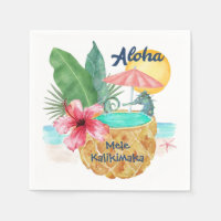 Mele Kalikimaka Seepferd Ananas Tropical