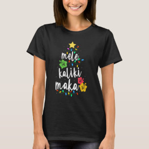 Mele Kalikimaka-Shirt für Frauen Hawaiian Hawaii C T-Shirt