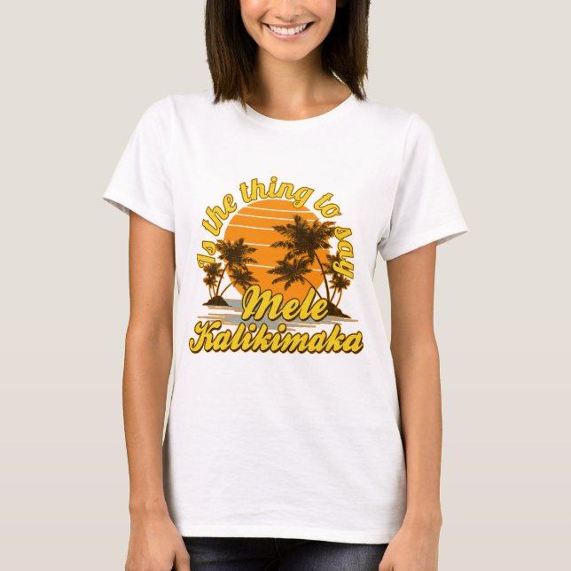 Mele Kalikimaka T-Shirt (Vorderseite)