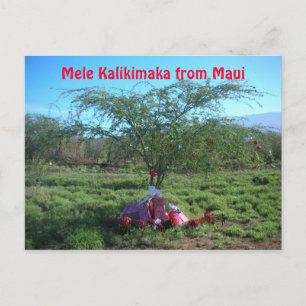 Mele Kalikimaka the Island Way Postkarte
