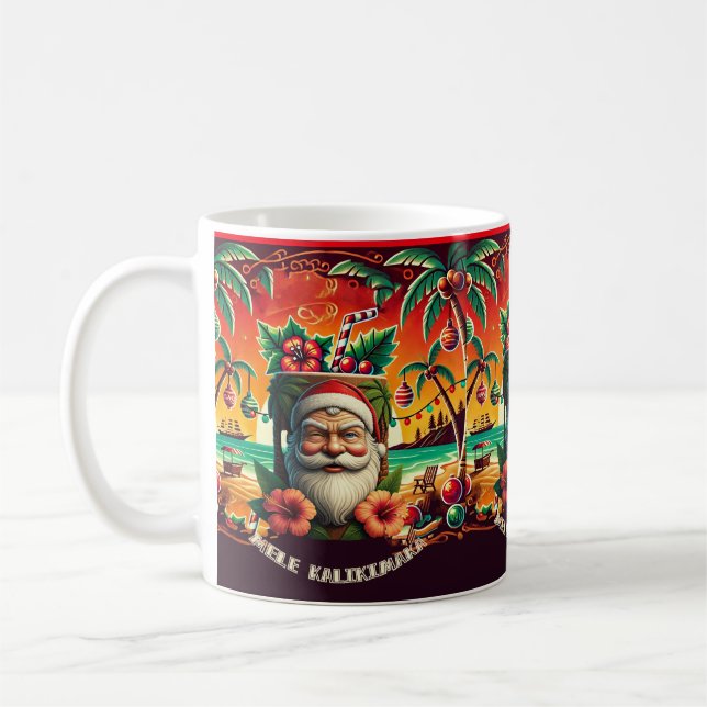 Mele Kalikimaka Tik Santa Kaffeetasse (Links)