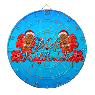 Mele Kalikimaka Tiki Dartscheibe