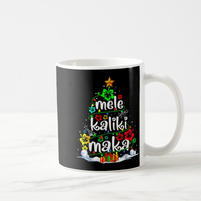 Mele Kalikimaka Trocal Christmas Hawaiian Santa Xm Kaffeetasse (Rechts)