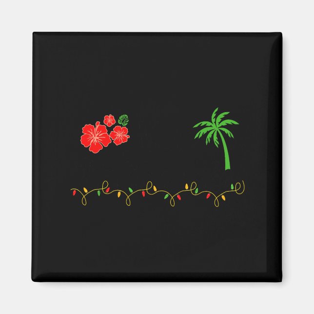 Mele Kalikimaka Trocal Christmas Hawaiian Xmas Magnet (Vorne)