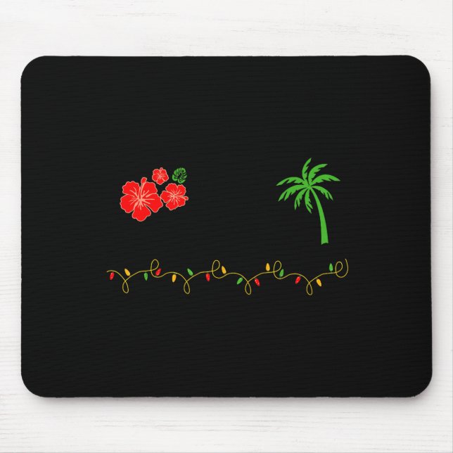 Mele Kalikimaka Trocal Christmas Hawaiian Xmas  Mousepad (Vorne)