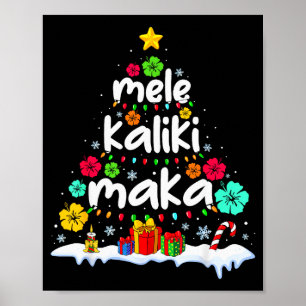 Mele Kalikimaka Trocal Weihnachten Hawaiianisch Sa Poster