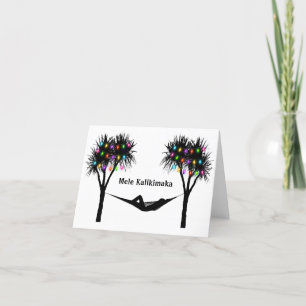 Mele Kalikimaka Tropical Christmas Feiertagskarte