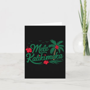 Mele Kalikimaka Tropical Christmas Hawaii Hawaii Karte