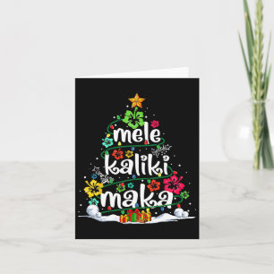 Mele Kalikimaka Tropical Christmas Hawaiian Santa Karte