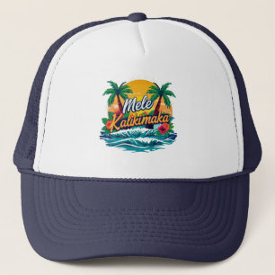 Mele Kalikimaka Tropical Christmas Truckerkappe