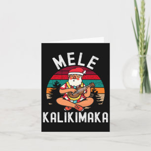 Mele Kalikimaka Tropical Hawaiian Frohe Weihnachte Karte