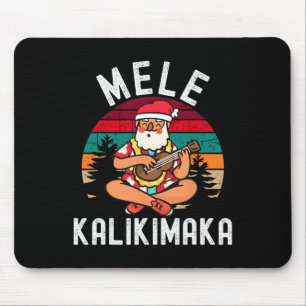Mele Kalikimaka Tropical Hawaiian Frohe Weihnachte Mousepad