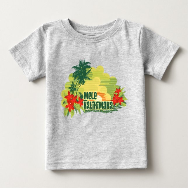 Mele Kalikimaka Tropical Island Hawaiian Weihnacht Baby T-shirt (Vorderseite)