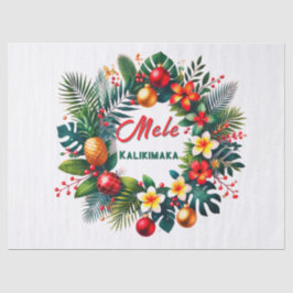 Mele Kalikimaka -Tropical  Xmas Seidenpapier