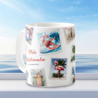 Mele Kalikimaka Tropische Briefmarke