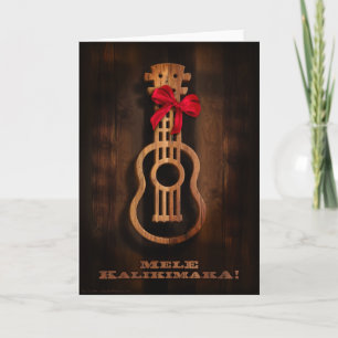 Mele Kalikimaka! Ukulele Christmas Card Feiertagskarte