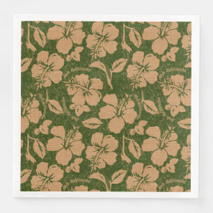 Mele Kalikimaka Vintager Pareau Hawaiianischer Hib Serviette
