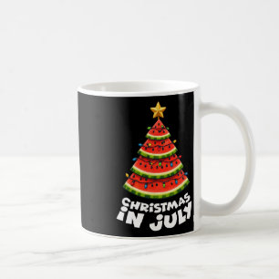 Mele Kalikimaka Wassermelone Weihnachten Bäume Wei Kaffeetasse
