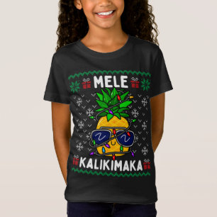 Mele Kalikimaka Weihnachtsananas Hawaiian Xmas T-Shirt
