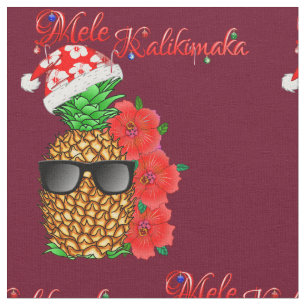 Mele Kalikimaka Weihnachtsananas Stoff