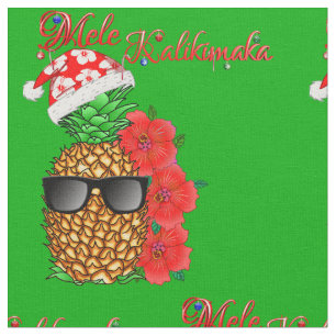 Mele Kalikimaka Weihnachtsananas Stoff