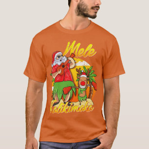 Mele Kalikimaka Weihnachtsfeiertag in Santa Hawaii T-Shirt