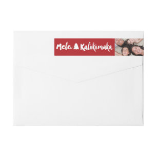 Mele Kalikimaka WeihnachtsFoto-Adressen-Etiketten