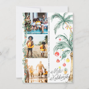 Mele Kalikimaka   Weihnachtsfoto-Collage Card