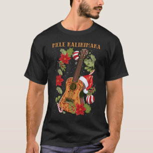 MELE KALIKIMAKA Weihnachtsgeschenk Ukulele Hawaii T-Shirt