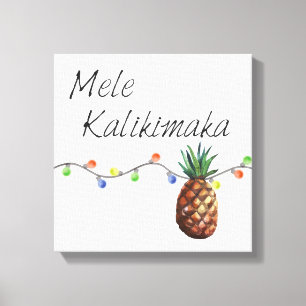 Mele Kalikimaka - WeihnachtsLeinwand-Druck Leinwanddruck