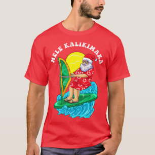 Mele Kalikimaka Weihnachtsmann Surfen T-Shirt