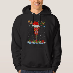Mele Kalikimaka Weihnachtsmannmütze Reindeer Ukule Hoodie