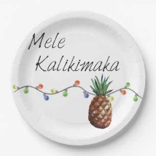 Mele Kalikimaka - WeihnachtspapierTeller Pappteller