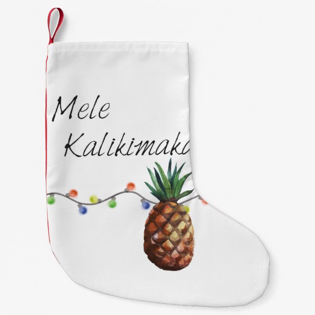 Mele Kalikimaka - WeihnachtsStrumpf Kleiner Weihnachtsstrumpf (Vorderseite)