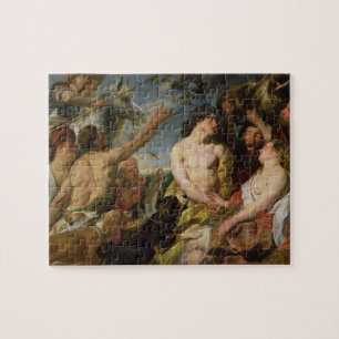 Meleager und Atalanta (Öl auf Leinwand) Puzzle